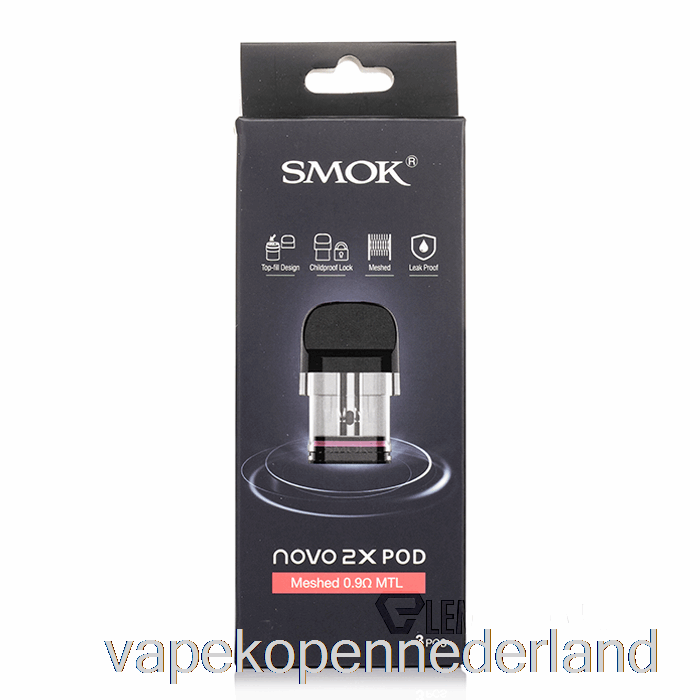 Elektronische Sigaret Vape Smok Novo 2x Vervangende Pods 0.6ohm Meshed Mtl-pods